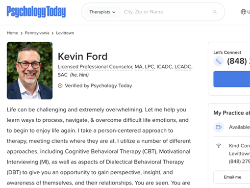 Psychology Today Optimization